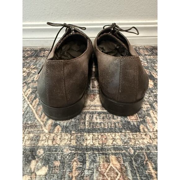 Dolce & Gabbana Brown Leather Suede Derby Formal Shoes SZ 10 Or Euro 43 - Picture 5 of 9